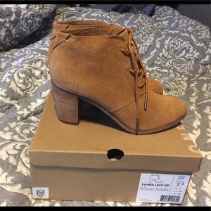 NWT Toms Lunata booties brown